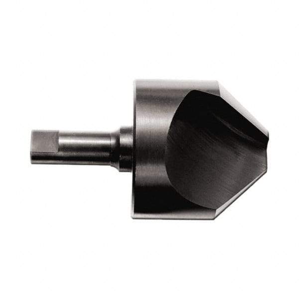 M.A. Ford - 1/2" Head Diam, 1/4" Shank Diam, 1 Flute 82° High Speed Steel Countersink - 2" OAL - Industrial Tool & Supply