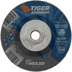 ‎4-1/2X1/4 TIGER ALUM T27 GRIND WHL - Industrial Tool & Supply