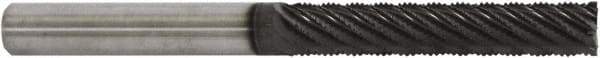 Controx - 3.18mm Cutting Diam x 1" Length of Cut, 4 Flute, Upcut Spiral Router Bit - Proprietary Coated, Right Hand Cut, Solid Carbide, 3" OAL x 1/8" Shank Diam, Ball Nose - Industrial Tool & Supply
