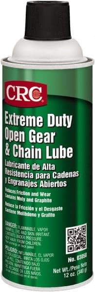 CRC - 16 oz Aerosol Extreme Pressure Chain & Cable Lubricant - Black, -25 to 350°F - Industrial Tool & Supply