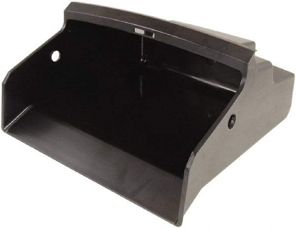 Unger - 12-1/4" Wide x 11" Deep x 5-1/4" High Handheld Dustpan - Plastic Body, 45" Handle, Black - Industrial Tool & Supply