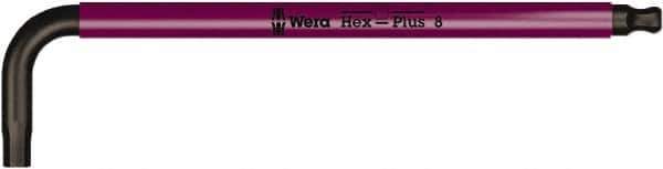 Wera - 4mm Hex, Cushion Grip, Hex Key - 137mm OAL, Metric System of Measurement - Industrial Tool & Supply