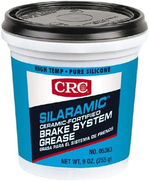 CRC - 9 oz Tub Polydimethylsiloxane High Temperature Grease - Off White, High/Low Temperature, 3000°F Max Temp, NLGIG 2, - Industrial Tool & Supply