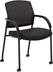 Hon - 34-1/2" High Guest Chair - 23" Wide x 24-3/4" Deep, Fabric Mesh Seat, Black - Industrial Tool & Supply