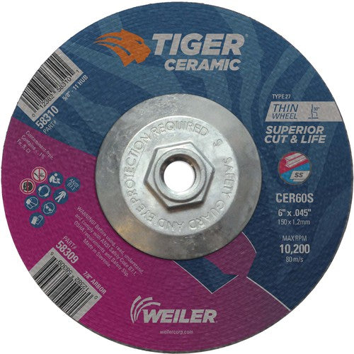 6X.045 TIGER CERAMIC T27 C/O WHL - Industrial Tool & Supply