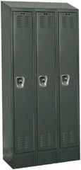 Hallowell - 3 Door, 1 Tier, Ready-Built Wardrobe & Box Lockers - Industrial Tool & Supply