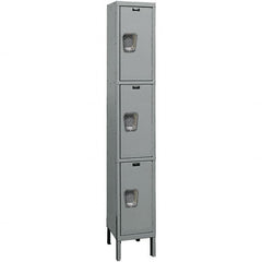 Hallowell - 3 Door, 3 Tier, Premium Wardrobe Lockers - Industrial Tool & Supply