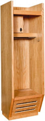 Hallowell - 1 Door, Wood Gear Locker - Industrial Tool & Supply