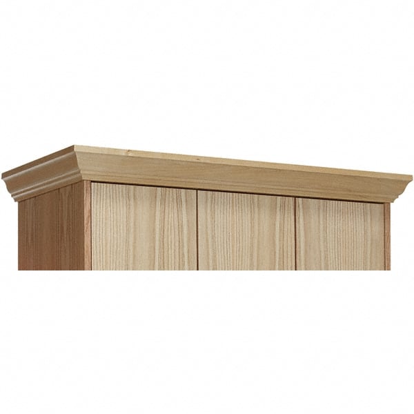 Hallowell - 36" Wide x 4" High, Locker Front Crown Molding - Industrial Tool & Supply