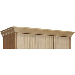 Hallowell - 36" Wide x 4" High, Locker Front Crown Molding - Industrial Tool & Supply