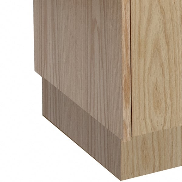 Hallowell - 18" Wide x 4" Deep, Locker Finished End Base - Industrial Tool & Supply