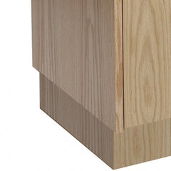 Hallowell - 18" Wide x 4" Deep, Locker Finished End Base - Industrial Tool & Supply