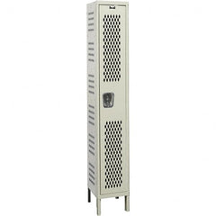 Hallowell - 1 Door, 1 Tier, Heavy-Duty Ventilated Wardrobe & Box Lockers - Industrial Tool & Supply