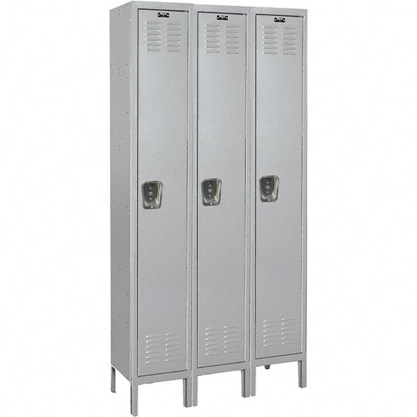 Hallowell - Medsafe 3 Door, 1 Tier, Premium Wardrobe Lockers - Industrial Tool & Supply