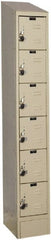 Hallowell - 6 Door, 6 Tier, Ready-Built Wardrobe & Box Lockers - Industrial Tool & Supply