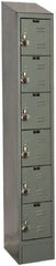 Hallowell - 6 Door, 6 Tier, Ready-Built Wardrobe & Box Lockers - Industrial Tool & Supply