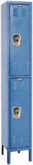Hallowell - 2 Door, 2 Tier, Ready-Built Wardrobe & Box Lockers - Industrial Tool & Supply