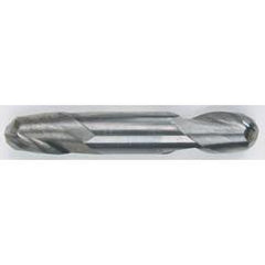 5/16 Dia. - 2-1/2 OAL - Solid Carbide - Bright - Ball Nose DE EM-2 FL - Industrial Tool & Supply