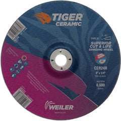 9X1/4 TIGER CERAMIC T27 GRIND WHL - Industrial Tool & Supply