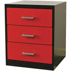Hallowell - Steel Workbench & Workstation Pedestal - 24" Deep, 32" High, Use with Fort Knox Modular Utility Storage & Workbench System - Industrial Tool & Supply