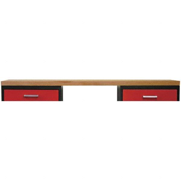 Hallowell - Flat Workbench & Workstation Top - 24" Deep, Use with Fort Knox Modular Utility Storage & Workbench System - Industrial Tool & Supply