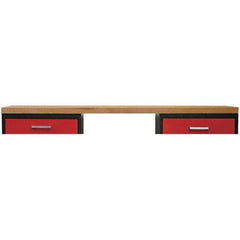 Hallowell - Flat Workbench & Workstation Top - 24" Deep, Use with Fort Knox Modular Utility Storage & Workbench System - Industrial Tool & Supply