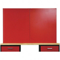 Hallowell - Steel Workbench & Workstation Peg Board Panel Kit - 3/4" Deep, 44-1/4" High, Use with Fort Knox Modular Utility Storage & Workbench System - Industrial Tool & Supply