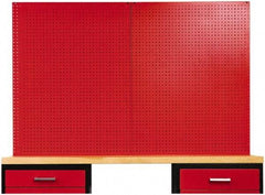 Hallowell - Steel Workbench & Workstation Peg Board Panel Kit - 3/4" Deep, 44-1/4" High, Use with Fort Knox Modular Utility Storage & Workbench System - Industrial Tool & Supply