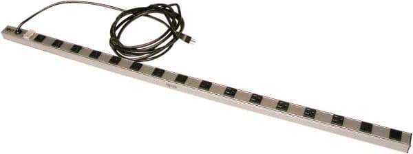Hallowell - Workbench & Workstation Power Bar - 3" Deep, Use with Fort Knox Modular Utility Storage & Workbench System - Industrial Tool & Supply