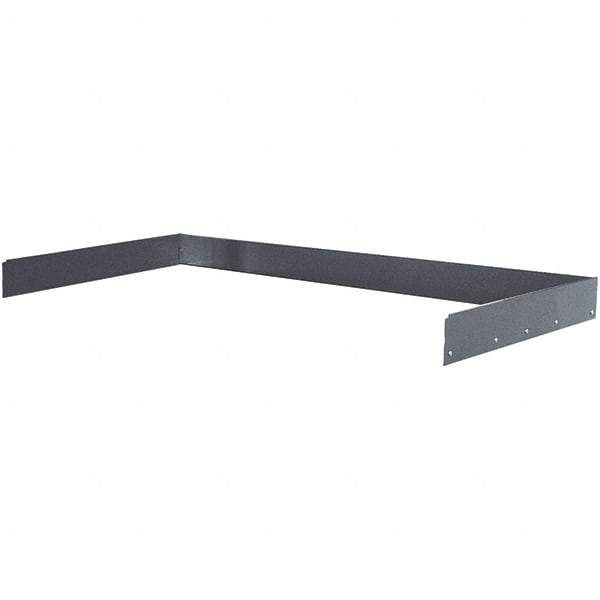 Hallowell - Workbench & Workstation Back and End Stop Kit - 30" Deep, 4-1/2" High, Use with Heavy-Duty Adjustable Leg Workbenches - Industrial Tool & Supply