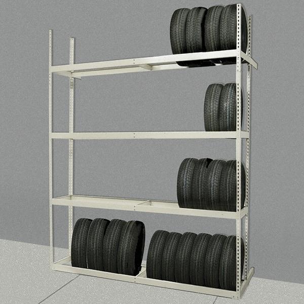 Hallowell - 3 Shelf Starter Open Steel Shelving - 24 Lb Capacity, 60" Wide x 84" High x 21" Deep, Tan - Industrial Tool & Supply