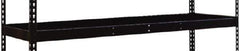 Hallowell - 72" Wide, Open Shelving Accessory/Component - 24" Deep, Use with Black Rivetwell Double Rivet Boltless Shelving - Industrial Tool & Supply