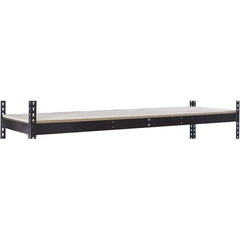 Hallowell - 48" Wide, 5/8 High, Open Shelving Accessory/Component - 48" Deep, Use with Black Rivetwell Double Rivet Boltless Shelving - Industrial Tool & Supply