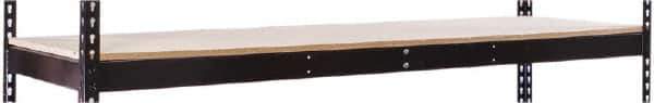 Hallowell - 72" Wide, 5/8 High, Open Shelving Accessory/Component - 24" Deep, Use with Black Rivetwell Double Rivet Boltless Shelving - Industrial Tool & Supply