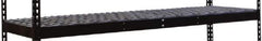 Hallowell - 72" Wide, Open Shelving Accessory/Component - Steel, 24" Deep, Use with Black Rivetwell Double Rivet Boltless Shelving - Industrial Tool & Supply