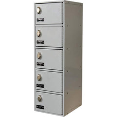 Hallowell - 5 Door, 5 Tier, Mobile Device Locker - Industrial Tool & Supply