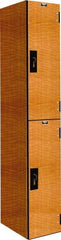 Hallowell - 2 Door, 2 Tier, Premium Wardrobe Lockers - Industrial Tool & Supply