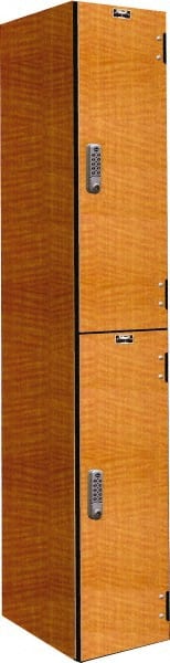 Hallowell - 2 Door, 2 Tier, Premium Wardrobe Lockers - Industrial Tool & Supply