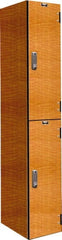 Hallowell - 2 Door, 2 Tier, Premium Wardrobe Lockers - Industrial Tool & Supply