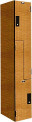 Hallowell - 2 Door, 2 Tier, Phenolic Z-Locker - Industrial Tool & Supply