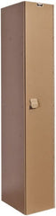 Hallowell - 1 Door, 1 Tier, Solid Plastic Locker - Industrial Tool & Supply