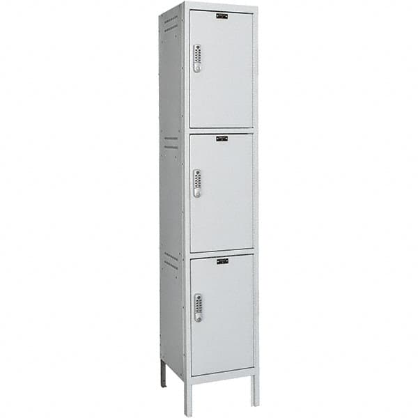 Hallowell - 3 Door, 3 Tier, Charging Station Locker - Industrial Tool & Supply