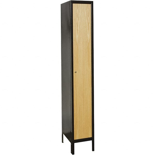Hallowell - 1 Door, 1 Tier, Premium Wardrobe Lockers - Industrial Tool & Supply