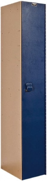 Hallowell - 1 Door, 1 Tier, Solid Plastic Locker - Industrial Tool & Supply