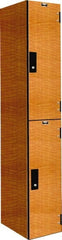 Hallowell - 2 Door, 2 Tier, Premium Wardrobe Lockers - Industrial Tool & Supply