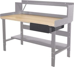 Hallowell - Workbench & Workstation Drawer - 24" Deep, 6" High, Use with Heavy-Duty Adjustable Leg Workbenches - Industrial Tool & Supply