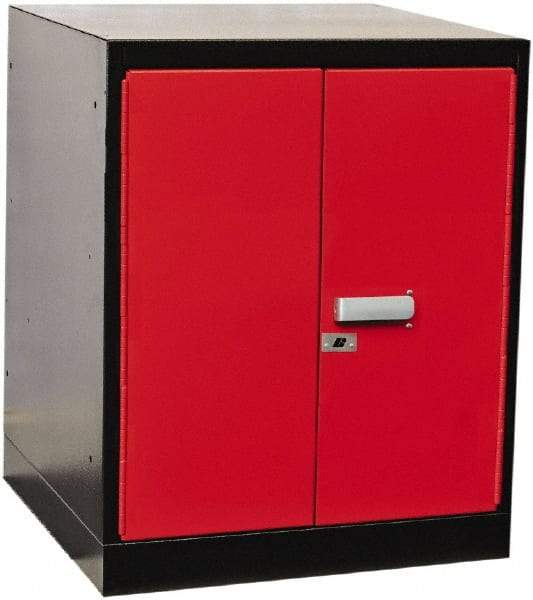 Hallowell - Steel Workbench & Workstation Pedestal - 24" Deep, 32" High, Use with Fort Knox Modular Utility Storage & Workbench System - Industrial Tool & Supply