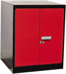 Hallowell - Steel Workbench & Workstation Pedestal - 24" Deep, 32" High, Use with Fort Knox Modular Utility Storage & Workbench System - Industrial Tool & Supply
