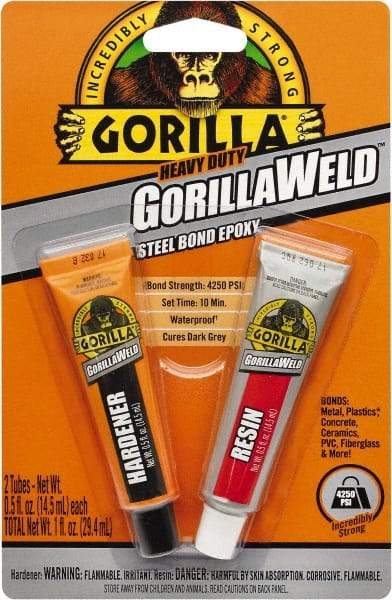 Gorilla Glue - 0.5 oz Tube Epoxy - 4 to 7 min Working Time - Industrial Tool & Supply