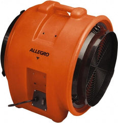 Allegro - 16" Inlet, Electric AC Axial Blower - 1 hp, 3,200 CFM (Free Air), 115 Max Voltage Rating - Industrial Tool & Supply